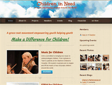 Tablet Screenshot of childreninneedclub.com